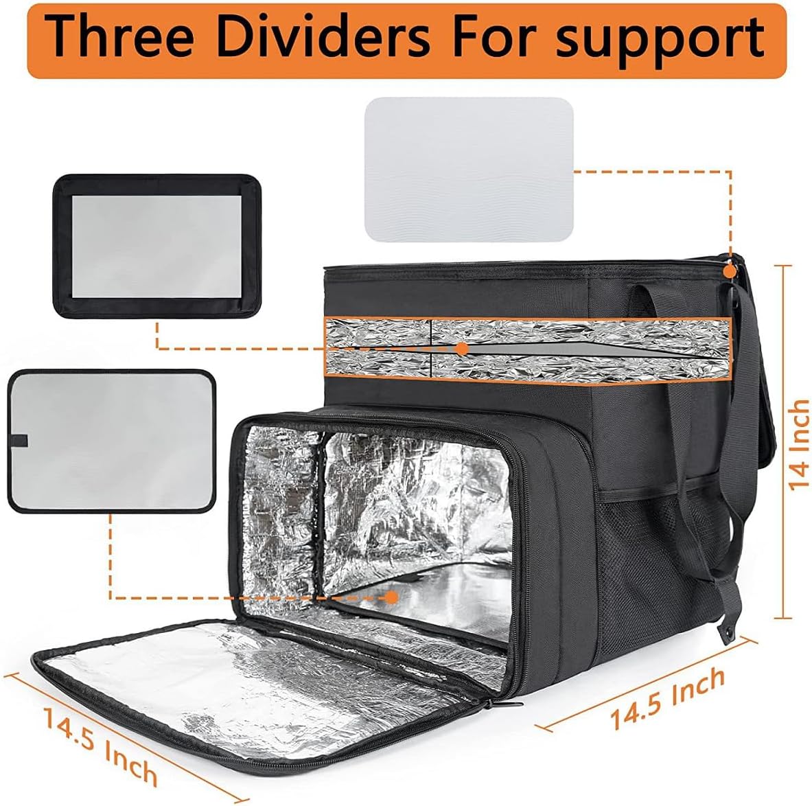 Foto 7 | Mochila Repartidor Térmica Impermeable Grande Tipo Uber Didi Rappi