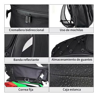 Foto 4 | Mochila Impermeable Para Motocicleta Eo Safe Imports Esi-13769 Negro