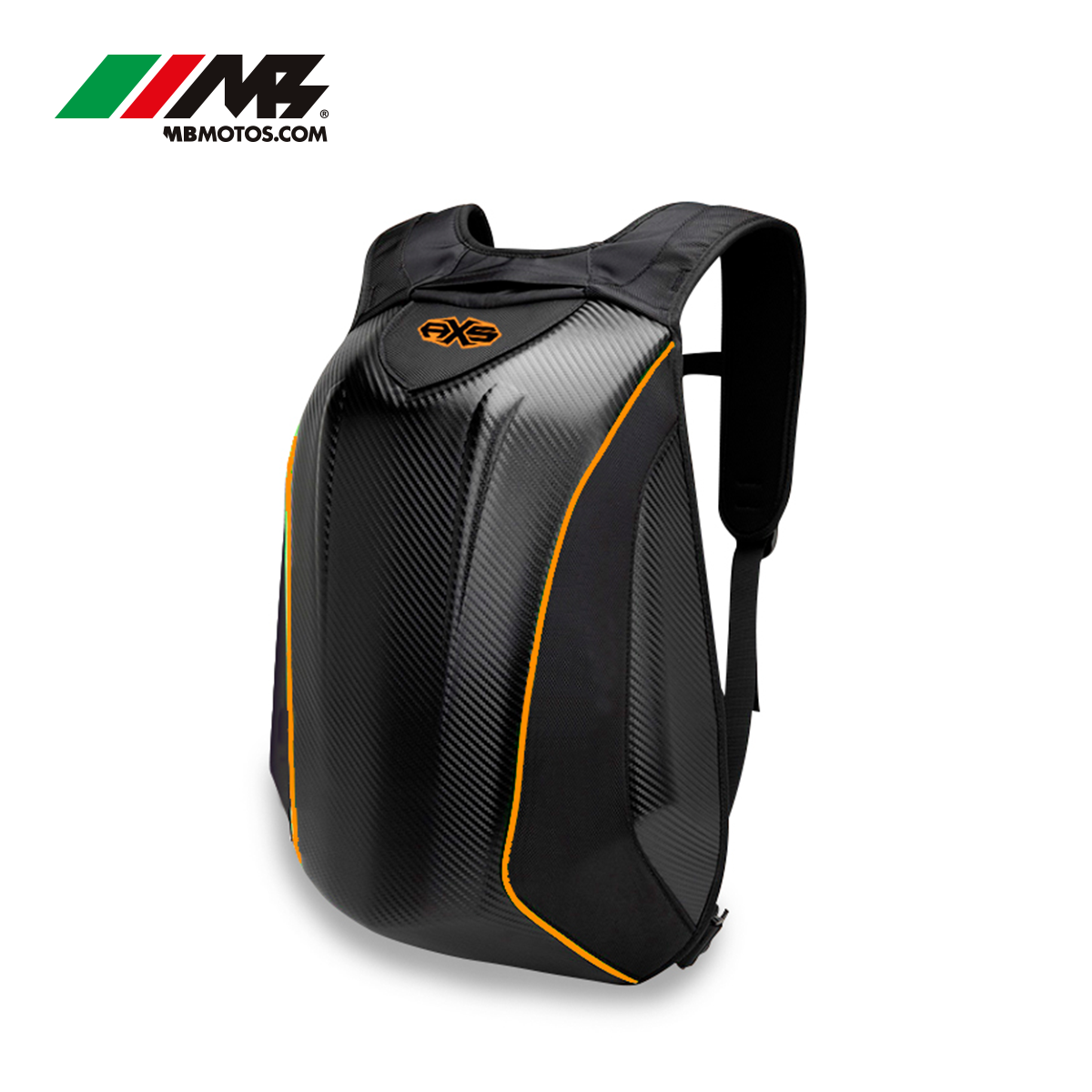Foto 3 pulgar | Mochila Rígida Naranja Para Motociclista Axs