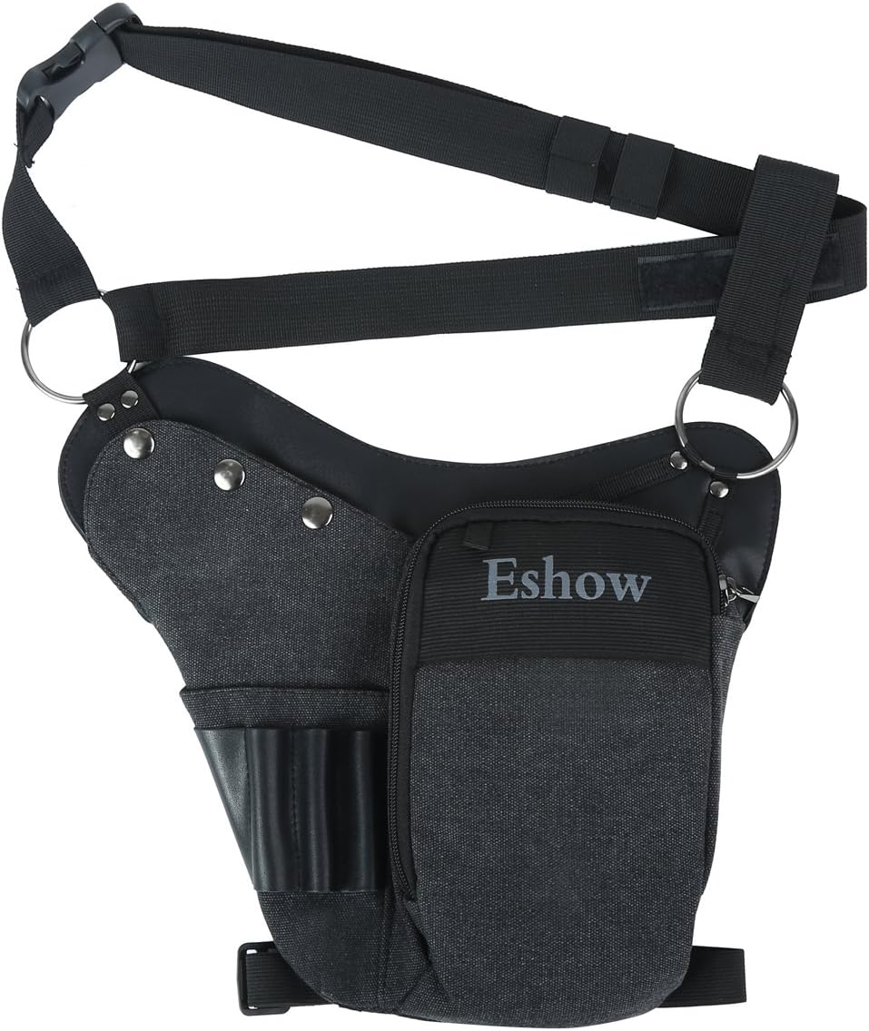 Venta Internacional- Bolsa Táctica Eshow Negra para Pierna
