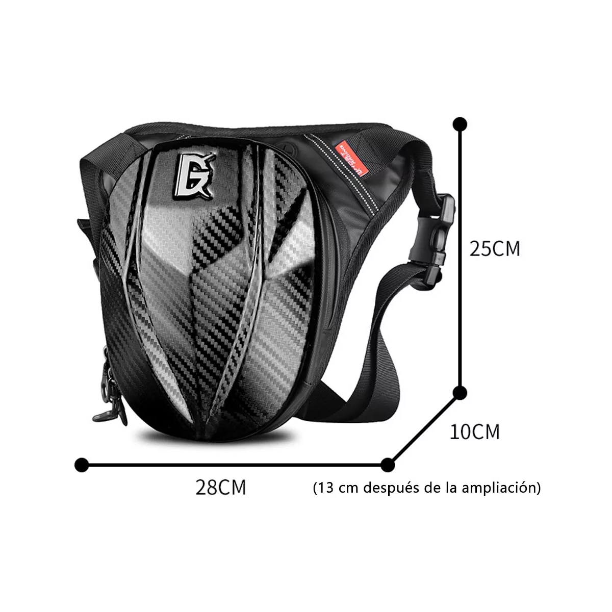 Foto 2 | Piernera / Riñonera Bolsa Impermeable Para Motociclista Eo Safe Imports Esi-16540 Negro