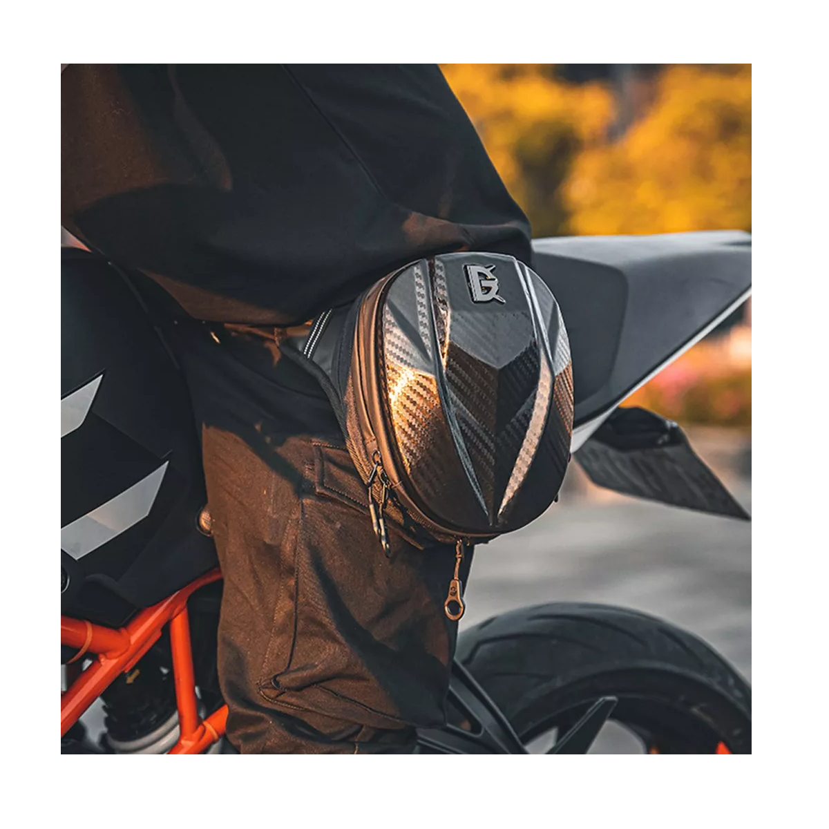 Foto 4 pulgar | Piernera / Riñonera Bolsa Impermeable Para Motociclista Eo Safe Imports Esi-16540 Negro