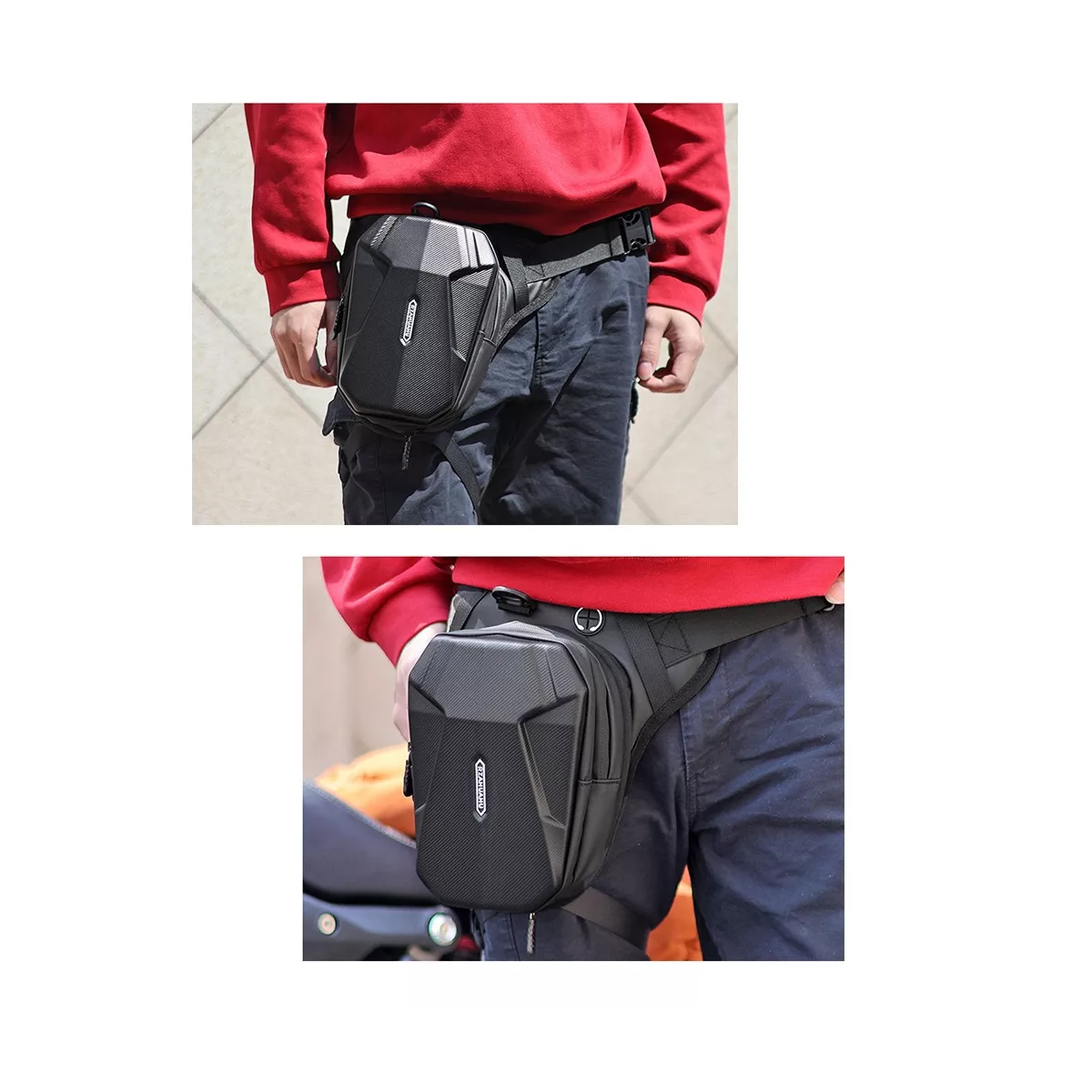 Foto 3 | Bolsa De Pierna/cintura, Extensible Motocicleta Impermeable Eo Safe Imports Esi-16539 Negro