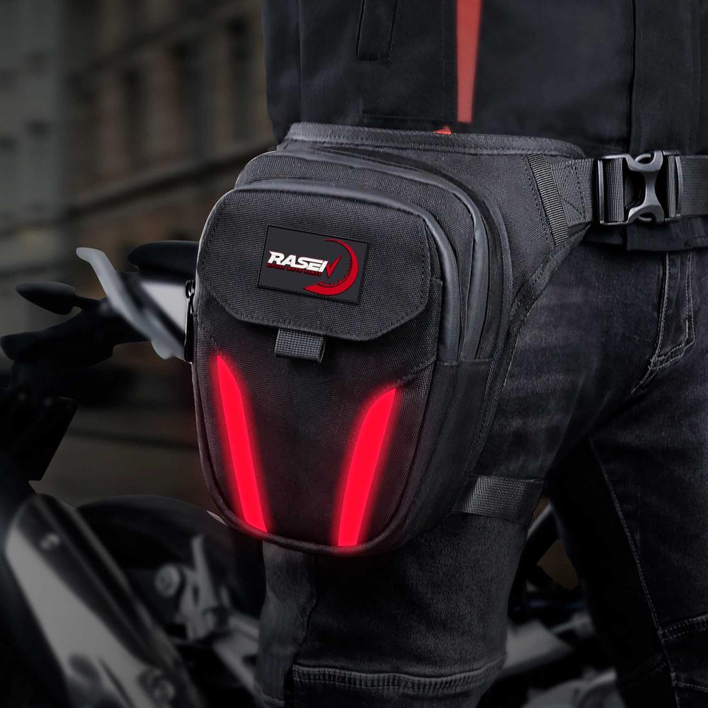 Foto 6 pulgar | Bolsa Piernera Con Luz Led Para Moto Rasen Práctica Y Resistente Al Agua