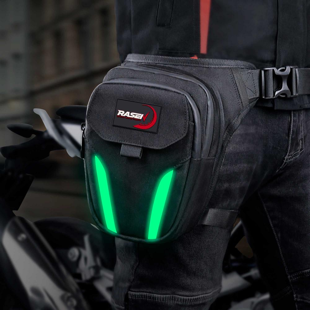 Foto 6 pulgar | Bolsa Piernera Con Luz Led Para Moto Rasen Práctica Y Resistente Al Agua