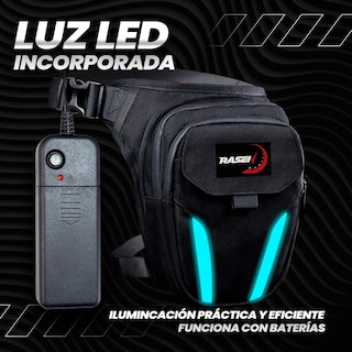 Foto 3 | Bolsa Piernera Con Luz Led Para Moto Rasen Práctica Y Resistente Al Agua