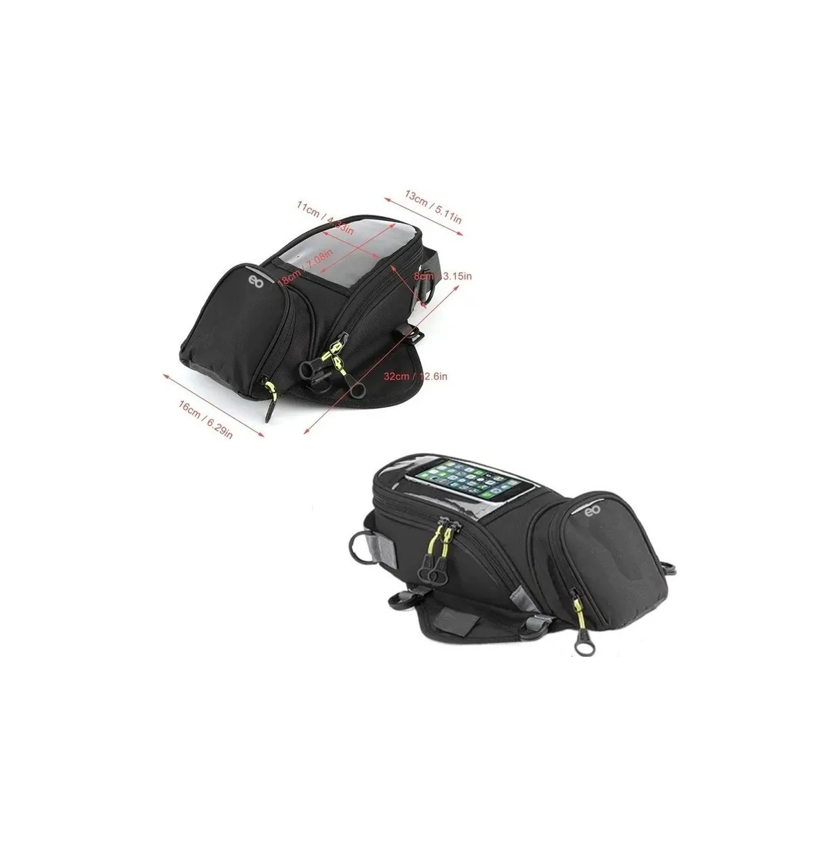 Foto 3 pulgar | Mochila Para Tanque Para Moto Eo Safe Imports Esi-2626-1 Negro