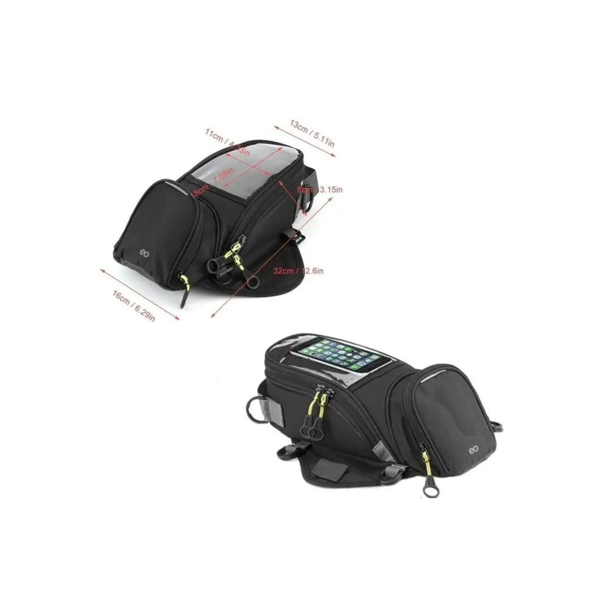 Foto 3 pulgar | Mochila Para Tanque De Moto Eo Safe Imports Esi-2628-1 Negro