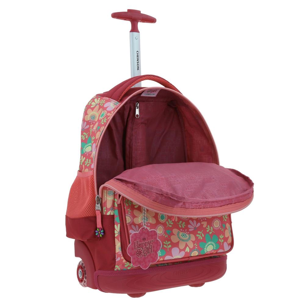 Foto 7 | Mochila Con Ruedas Grande Para Niña Chenson Happy Girl Rosa Floris