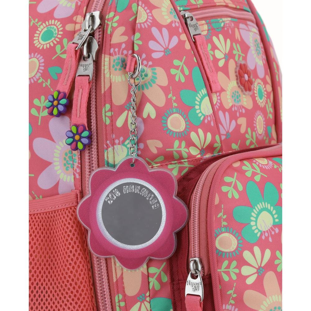 Foto 9 pulgar | Mochila Con Ruedas Grande Para Niña Chenson Happy Girl Rosa Floris