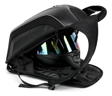 Foto 2 | Mochila Lab.g Impermeable De Fibra De Carbono De 30-48l Para Moto Negro