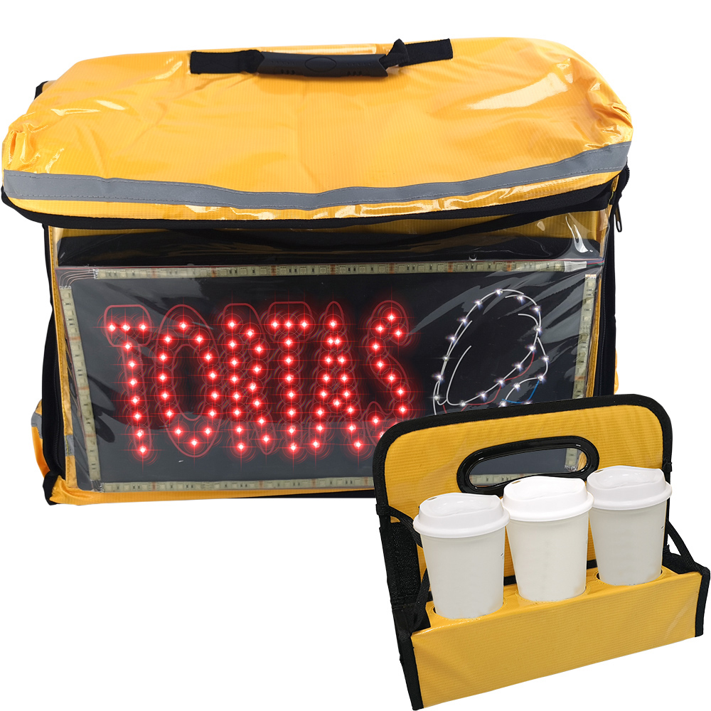 Foto 3 | Mochila Tipo Delivery Térmica con Tira Led Mp-bag1y