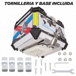 Foto 2 | Caja Trasera Maleta Top Case Aluminio 56l Alta Calidad