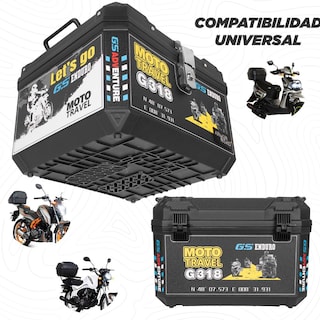 Foto 4 | Caja Trasera Maleta Top Case 60l Doble Cerradura Universal