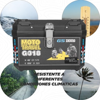 Foto 6 | Caja Trasera Maleta Top Case 60l Doble Cerradura Universal