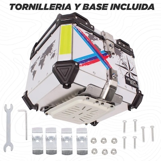 Foto 2 | Caja Trasera Maleta Top Case Aluminio 45l Impermeable