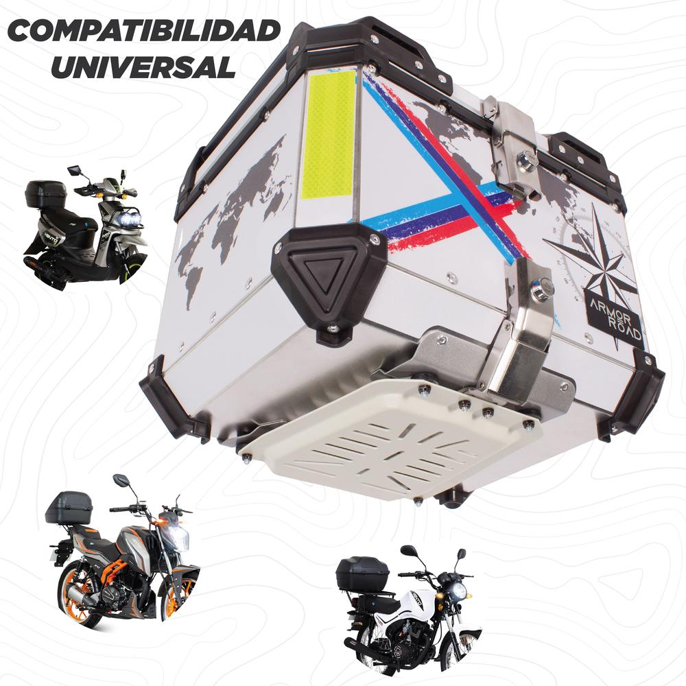 Foto 5 pulgar | Caja Trasera Maleta Top Case Aluminio 45l Impermeable