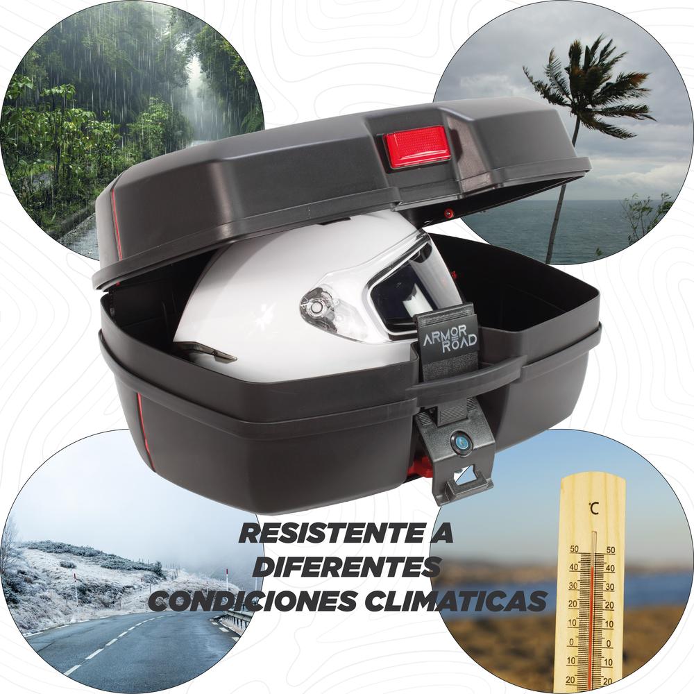 Foto 7 pulgar | Caja Trasera Maleta Baul Moto 60l Universal Alta Calidad