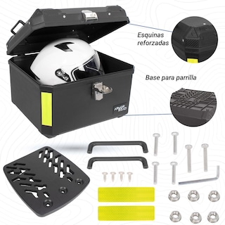 Foto 1 | Caja Trasera Maleta 60l Moto Negra Impermeable Resistente