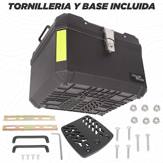 Foto 2 | Caja Trasera Maleta 60l Moto Negra Impermeable Resistente