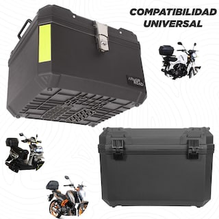 Foto 4 | Caja Trasera Maleta 60l Moto Negra Impermeable Resistente