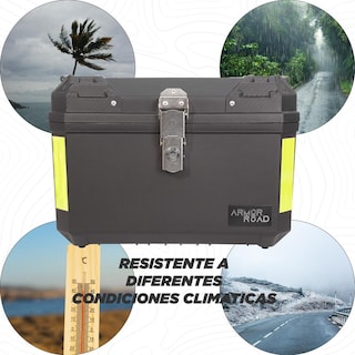 Foto 6 | Caja Trasera Maleta 60l Moto Negra Impermeable Resistente