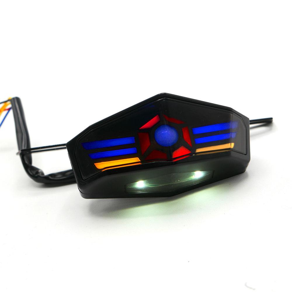 Calavera Stop Neon Premium Para Motocicleta