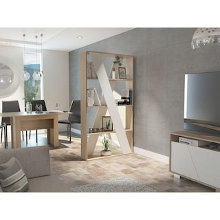 Foto 2 | Divisor Ascher Beige Y Blanco Con Tres Entrepaños