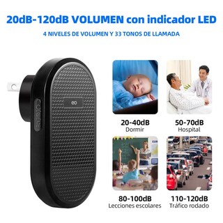 Foto 3 | Timbre Inalambrico Impermeable Con 1 Transmisor Y 1 Receptor Eo Safe Imports Esi-18823 Negro
