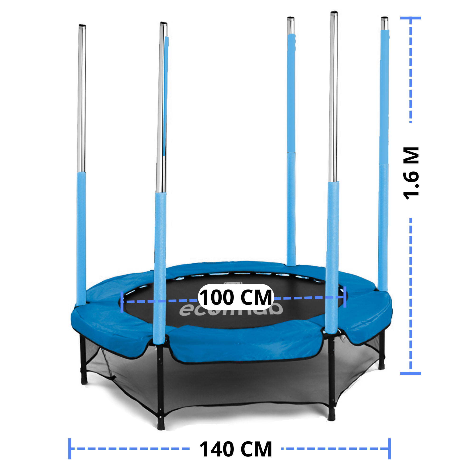 Foto 4 | Brincolin Trampolin Infantil Ecomlab Tumbling Resistente (azul)