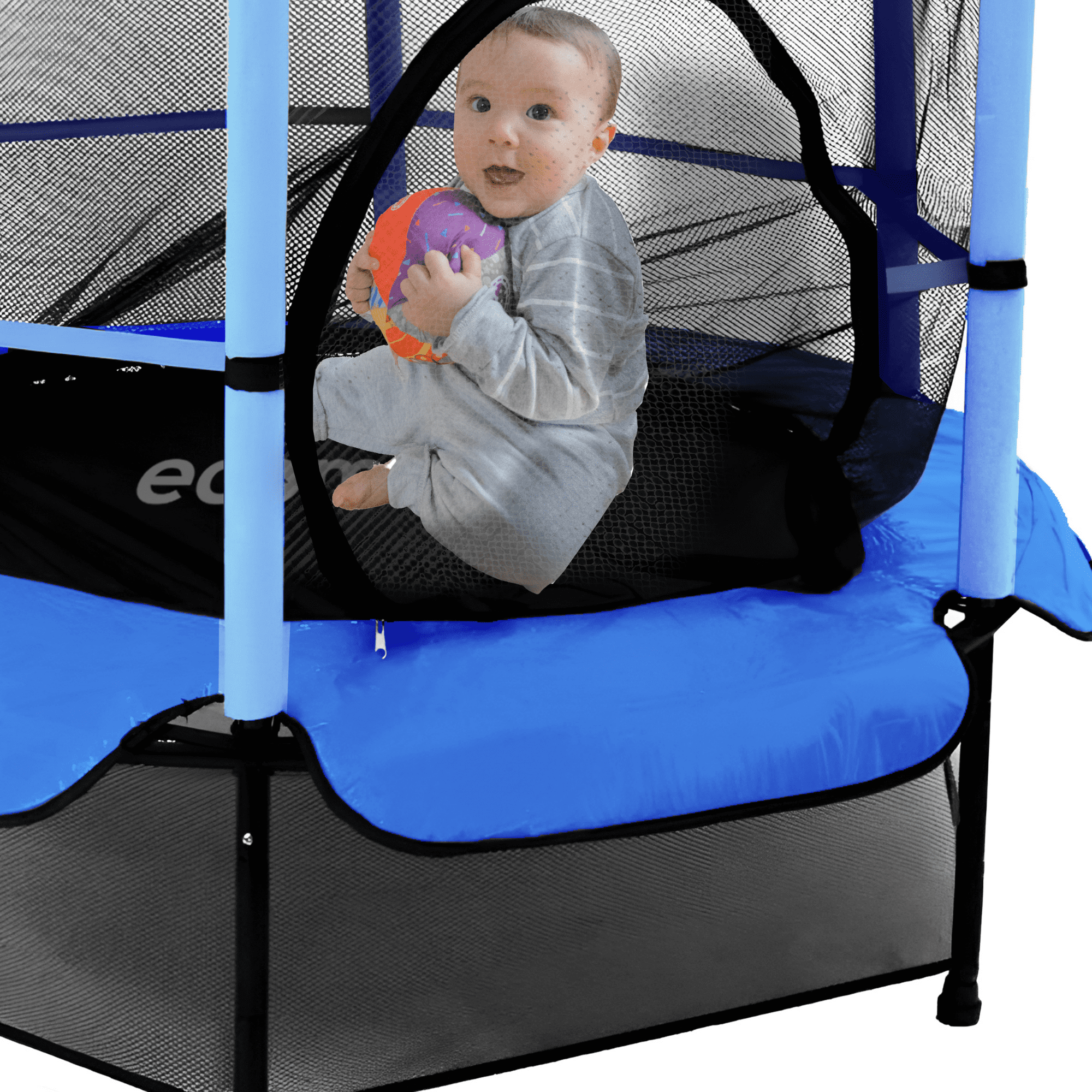 Foto 6 pulgar | Brincolin Trampolin Infantil Ecomlab Tumbling Resistente (azul)