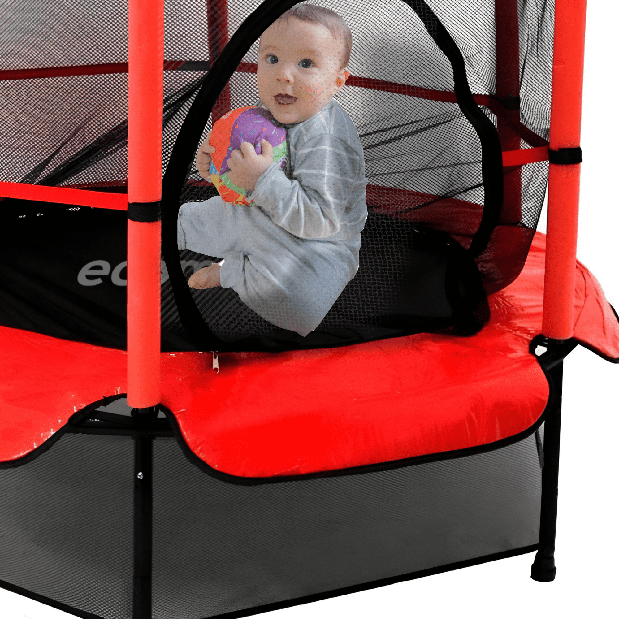 Foto 5 | Brincolin Trampolin Infantil Ecomlab Tumbling Resistente (rojo)