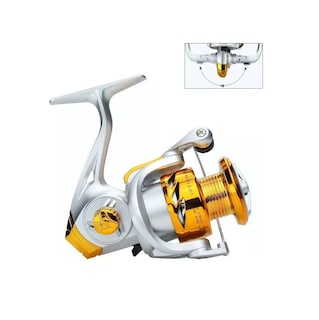 Foto 4 | Carrete de Pesca Veloz Belug de 4:7:1 Hecho de Metal Izq /Der color Plata con Dorado