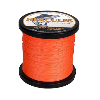 Foto 1 | Línea De Pesca Trenzada Hercules, 12 Hebras, 30 Libras, 1000 M, Naranja - Venta Internacional.