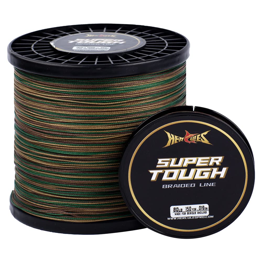 Línea De Pesca Hercules, Superresistente, 160 Libras, 500 Yardas, Camuflaje - Venta Internacional. $761