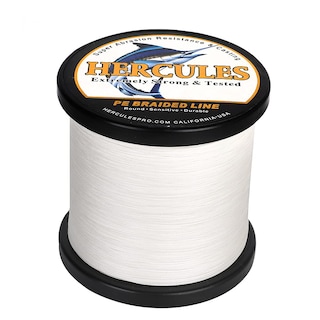 Foto 1 | Línea De Pesca Hercules, Trenzada, 12 Hilos, 50 Libras, 500 M, Color Blanco - Venta Internacional.
