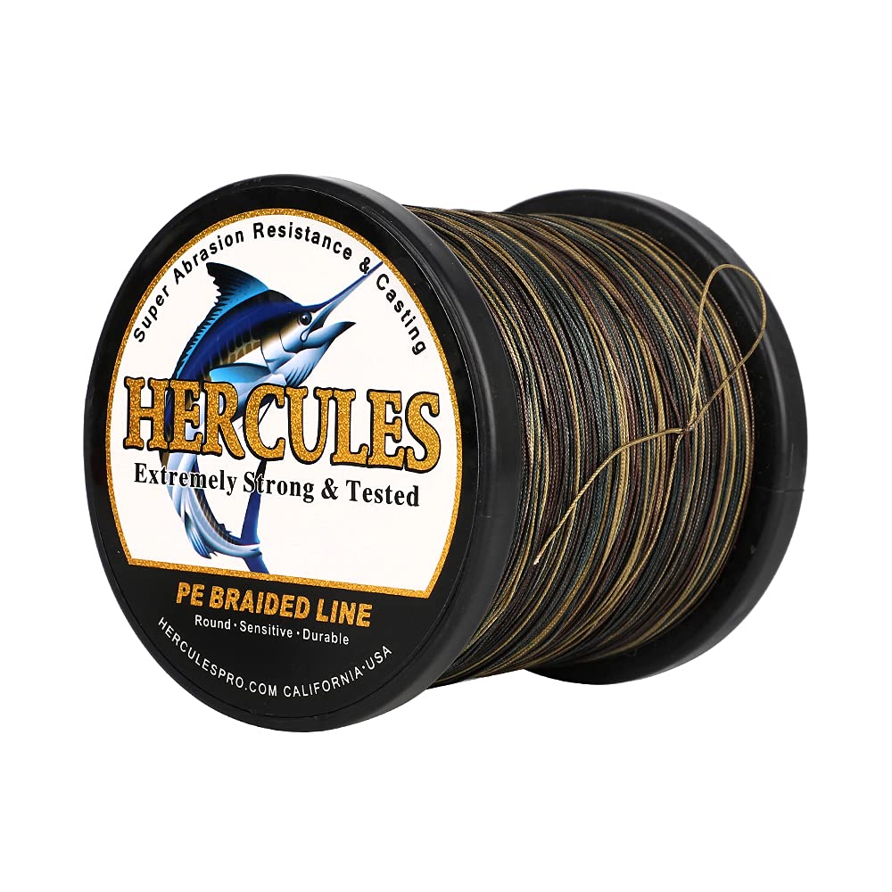 Foto 5 pulgar | Línea De Pesca Trenzada Hercules, 12 Hilos, 40 Libras, 500 M, Color Verde - Venta Internacional.