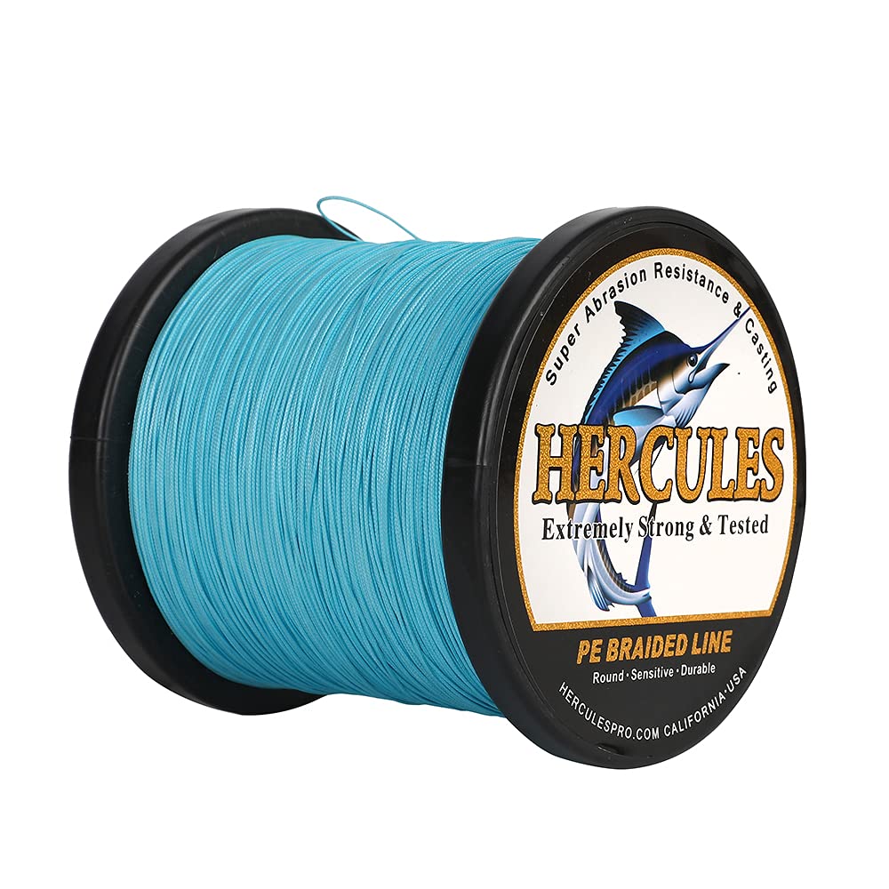 Foto 3 | Línea De Pesca Hercules, Trenzada, 12 Hebras, 80 Libras, 500 M, Azul - Venta Internacional.