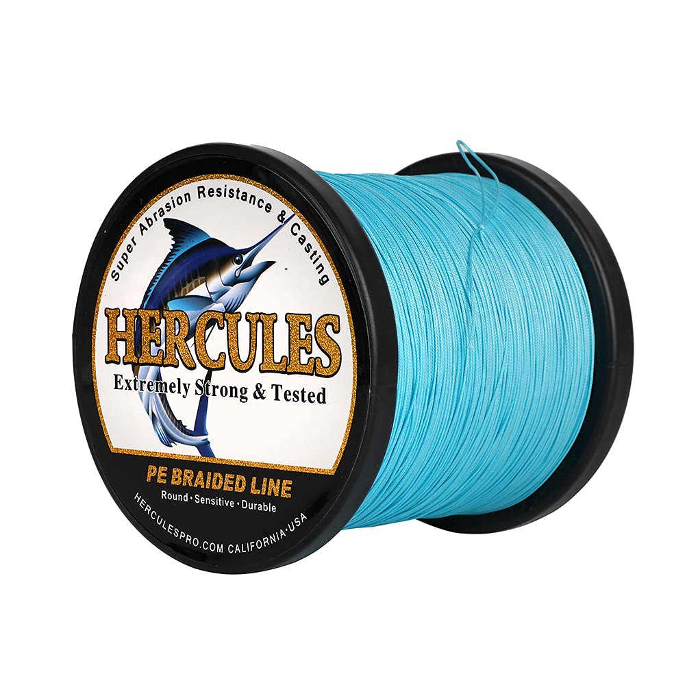 Foto 5 pulgar | Línea De Pesca Hercules, Trenzada, 12 Hebras, 80 Libras, 500 M, Azul - Venta Internacional.