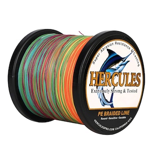 Foto 3 | Línea De Pesca Trenzada Hercules, 12 Hilos, 50 Libras, 500 M, Multicolor - Venta Internacional.