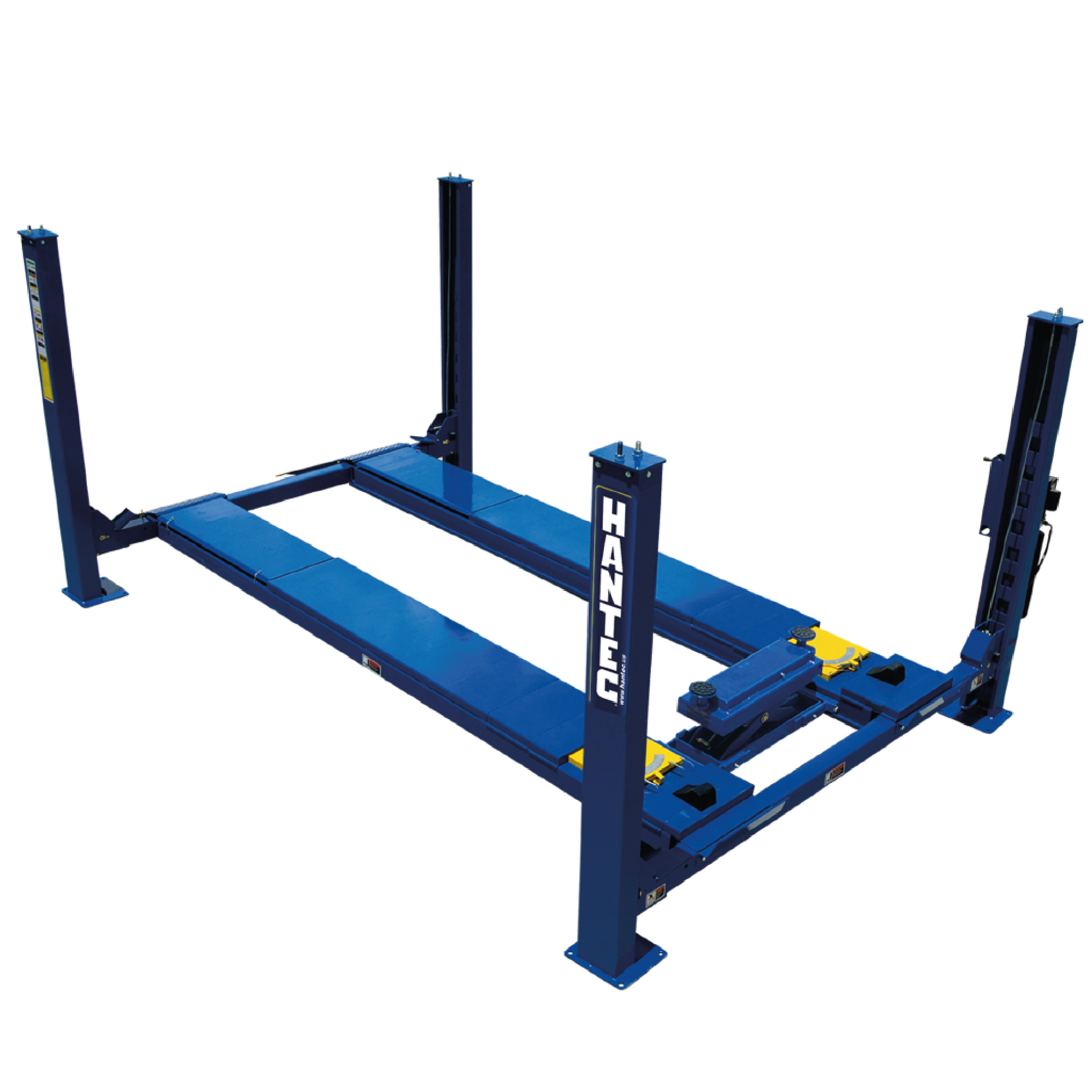 Rampa 4 Postes Discos de Alineación 10500 Lbs Rolling Jack