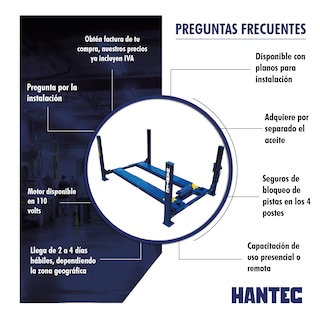 Foto 2 | Rampa 4 Postes Discos de Alineación 10500 Lbs Rolling Jack
