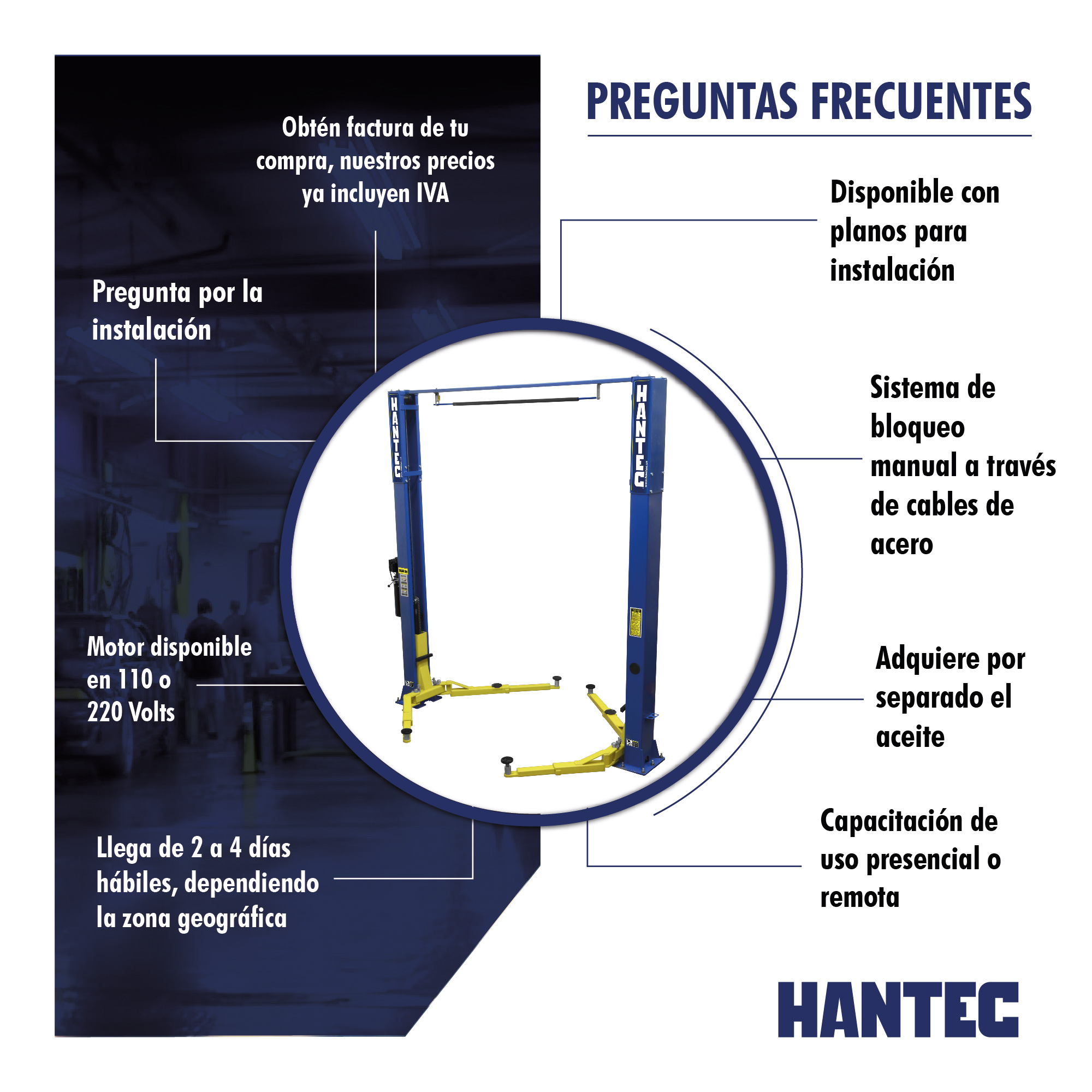 Foto 3 pulgar | Rampa Automotriz 2 Postes Portería Hidráulica 4.7 Toneladas