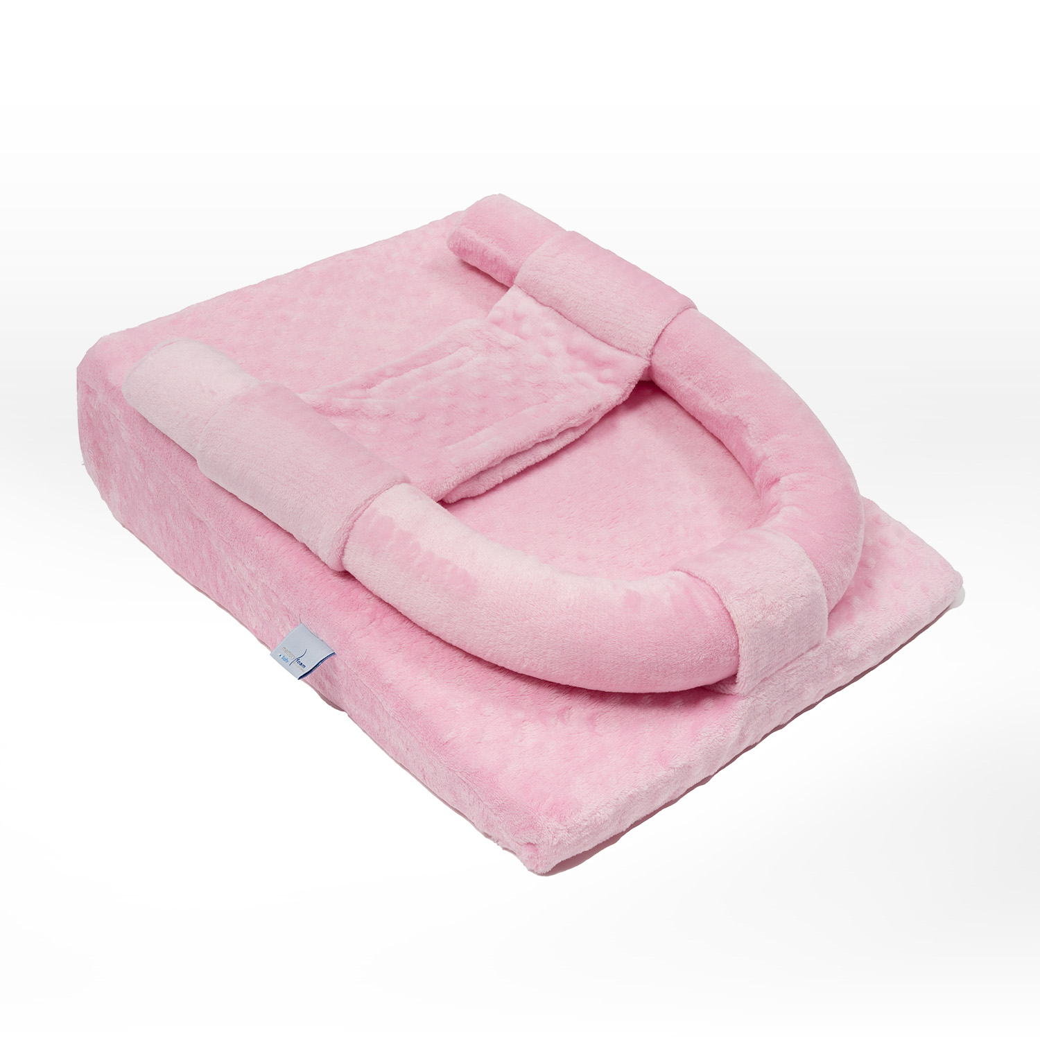 Foto 2 pulgar | Reflujo Con Cilindro Para Bebé Rosa, 54 X 41 X 16, Memory Foam