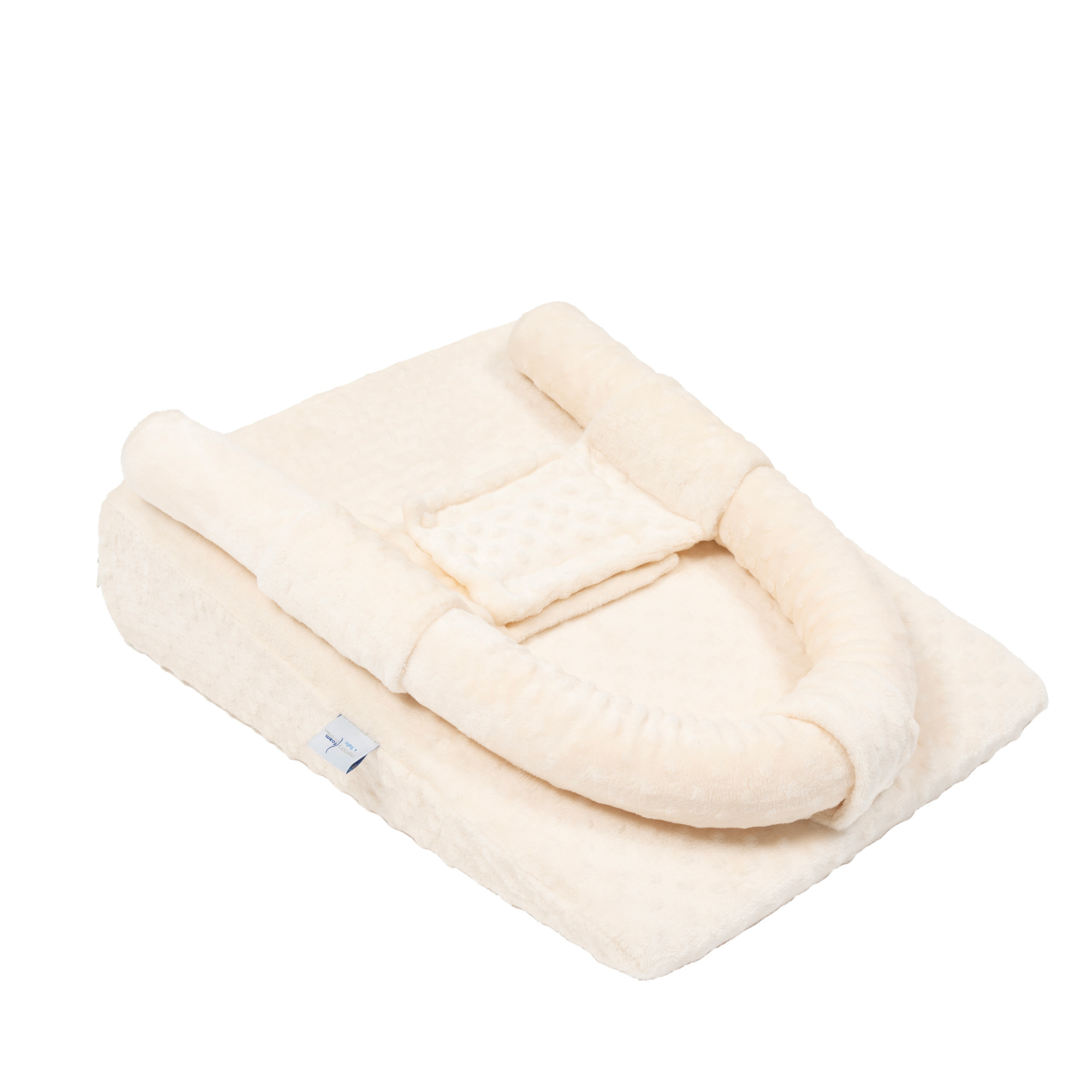 Foto 2 pulgar | Reflujo Con Cilindro  Para Bebé Beige, 54 X 41 X 16, Memory Foam