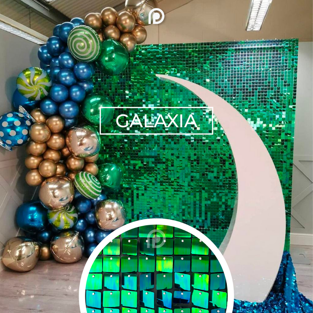 Foto 3 pulgar | Panel Decorativo Galaxia color Verde 30 Piezas