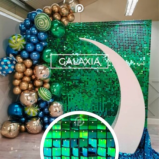 Foto 2 | Panel Decorativo Galaxia color Verde 30 Piezas