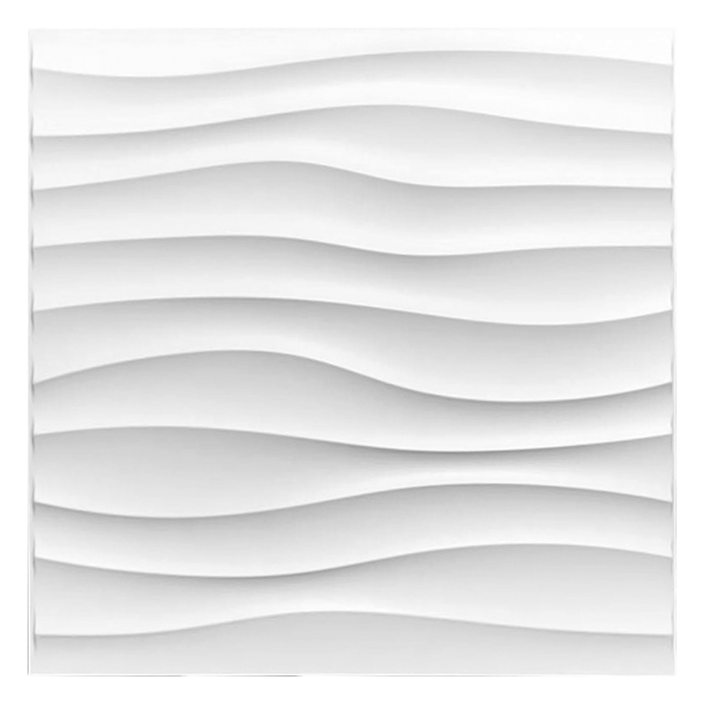 Panel Decorativo 3D S105 Cuerdas color Blanco 10 Piezas