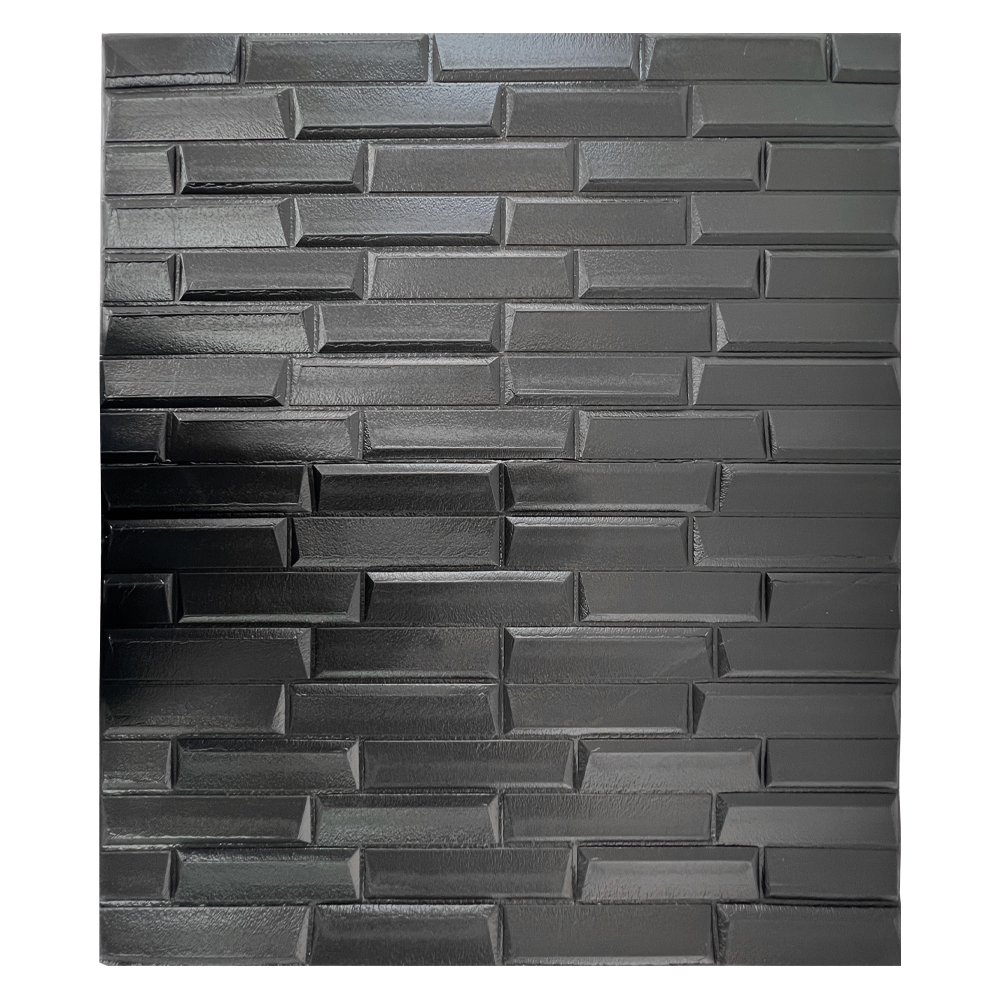 Panel Decorativo 3D Block color Negro 70 x 77 cm