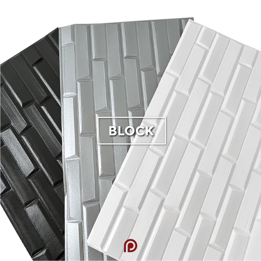 Foto 4 | Panel Decorativo 3D Block color Negro 70 x 77 cm